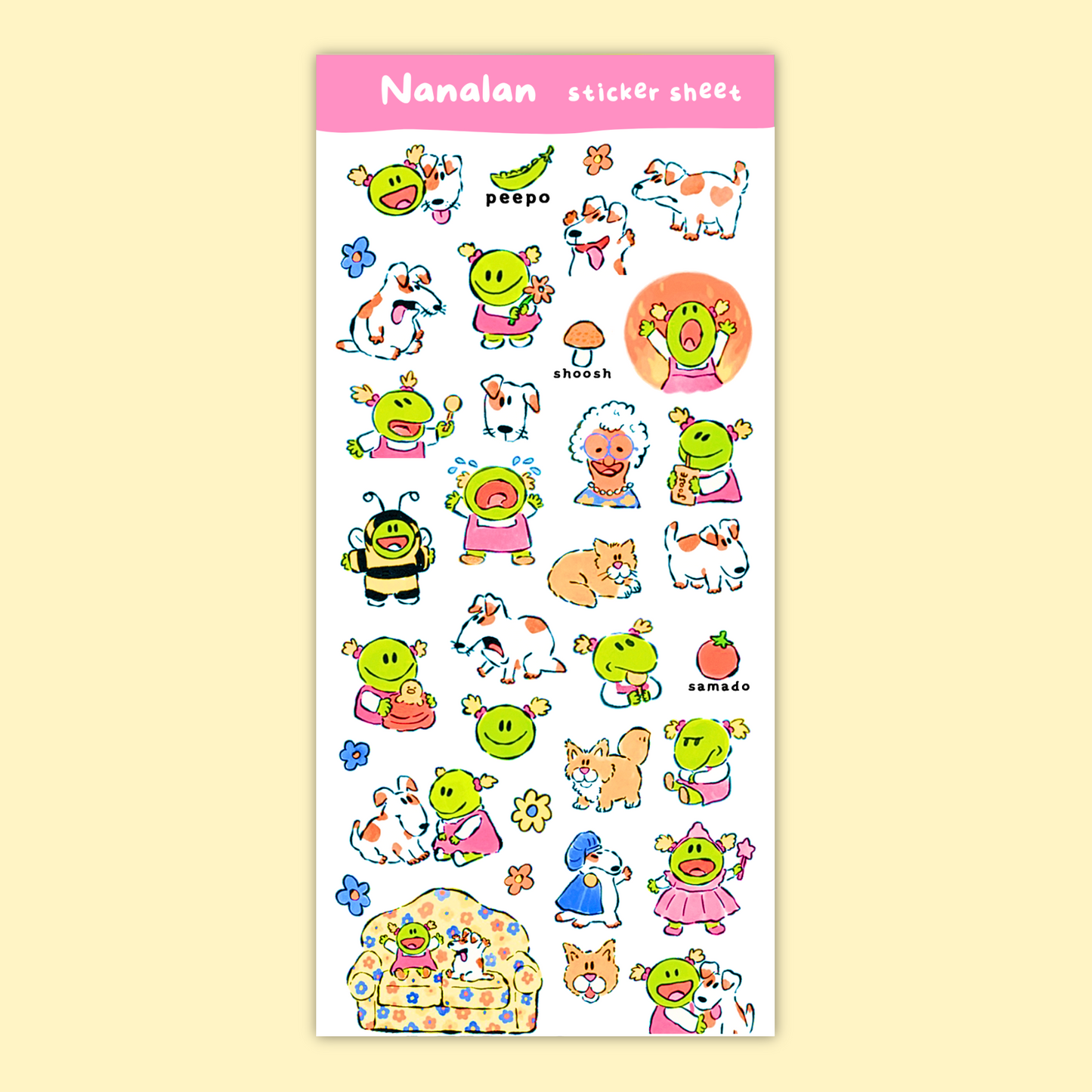 Nanalan Sticker Sheet