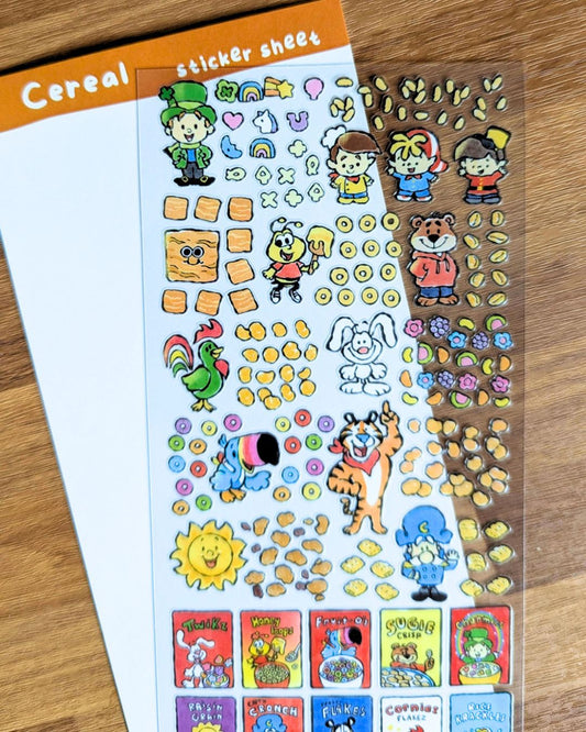 Cereal Sticker Sheet