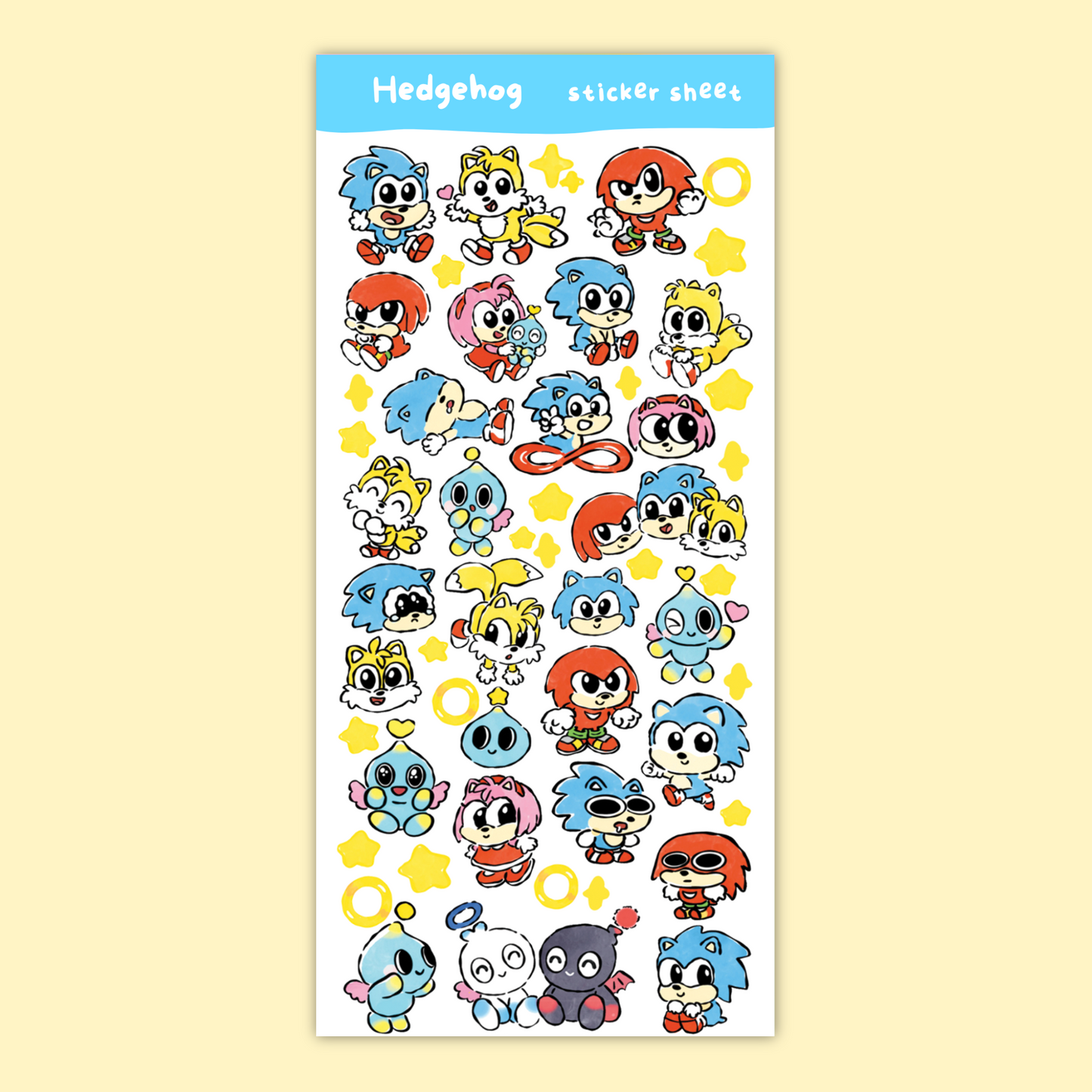 Hedgehog Sticker Sheet