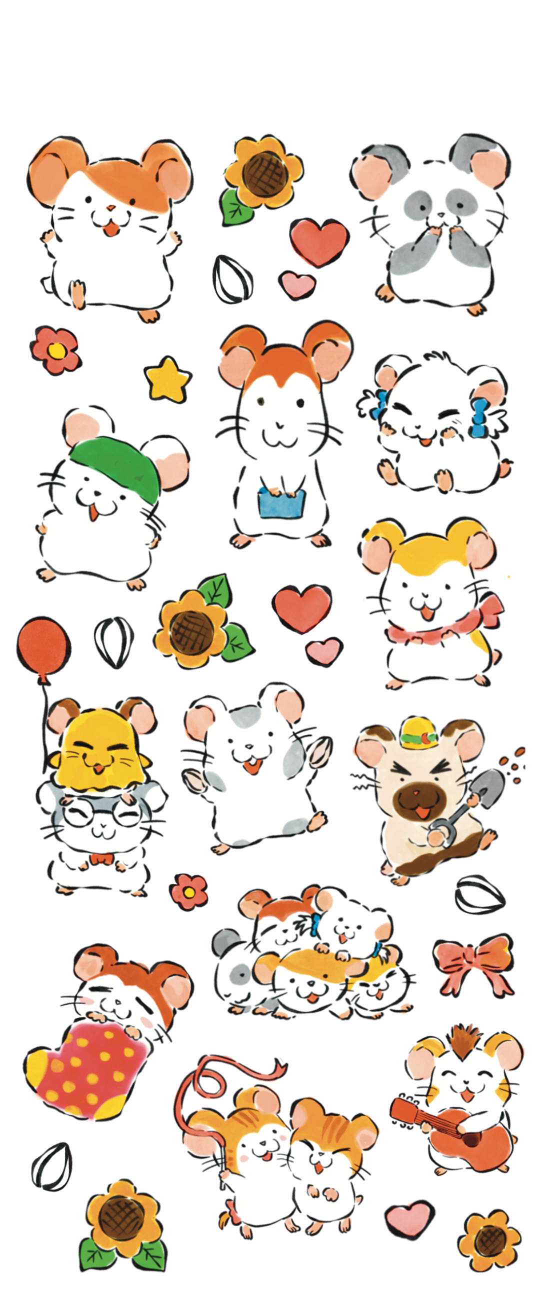 Hamtaro Sticker Sheet