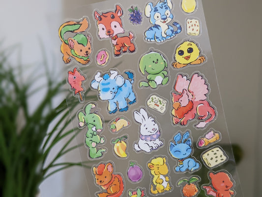 Neopets Sticker Sheet