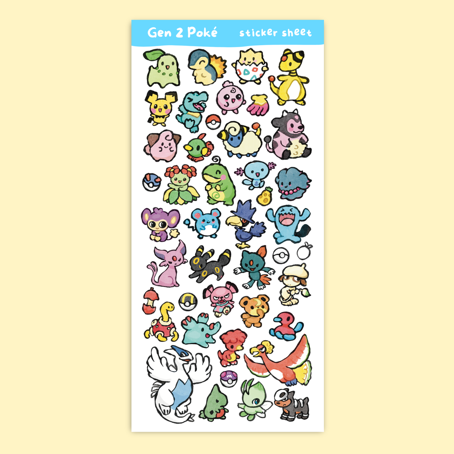 Gen 2 Sticker Sheet