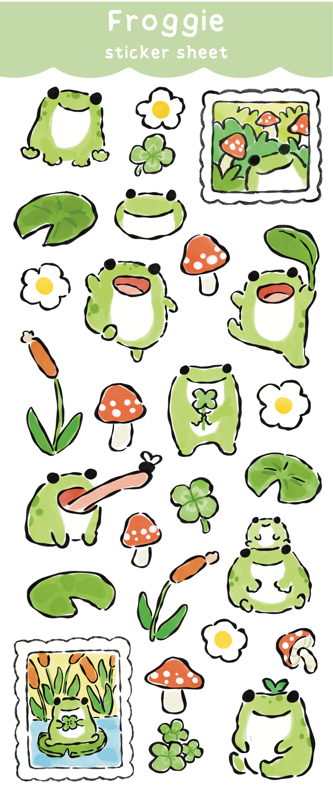 Froggie Sticker Sheet