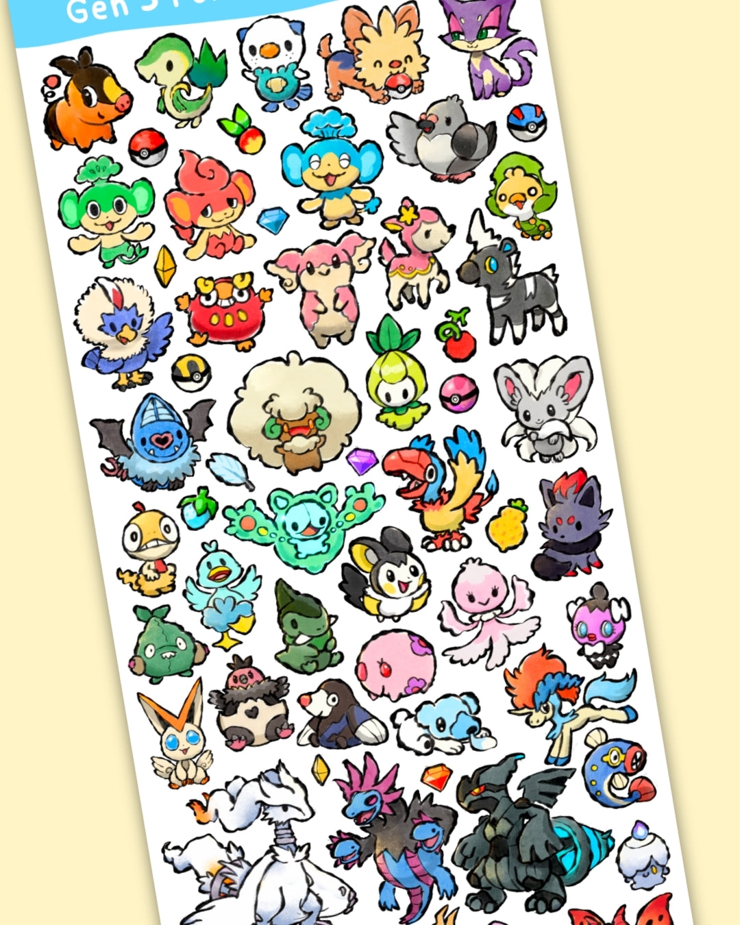 Gen 5 Sticker Sheet (Pre-Order)
