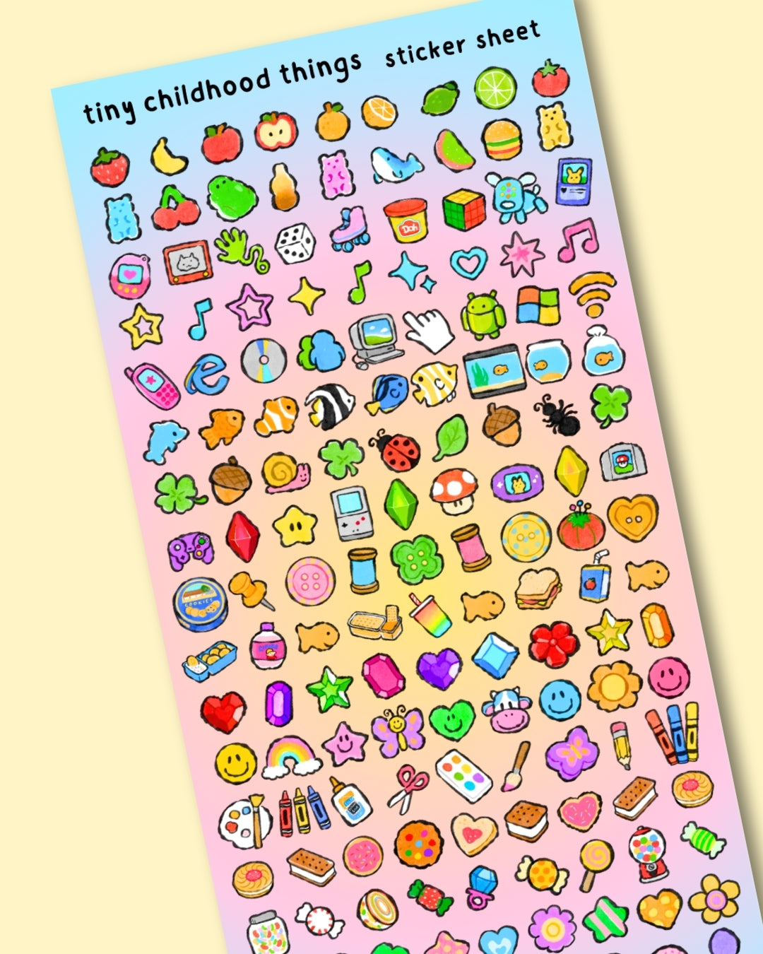 Tiny Childhood Things Sticker Sheet (Pre-Order)