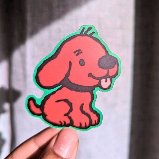 Little Red Dog Sticker