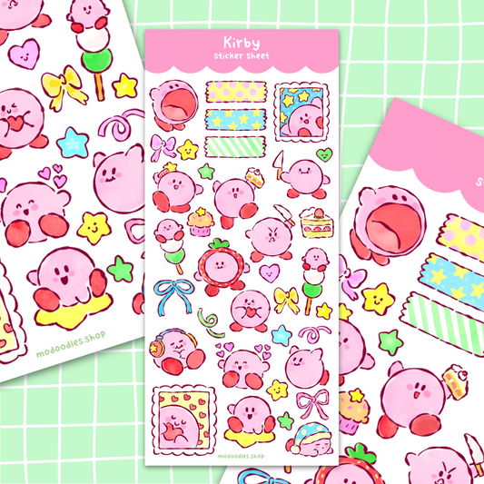 Pink friend Sticker Sheet