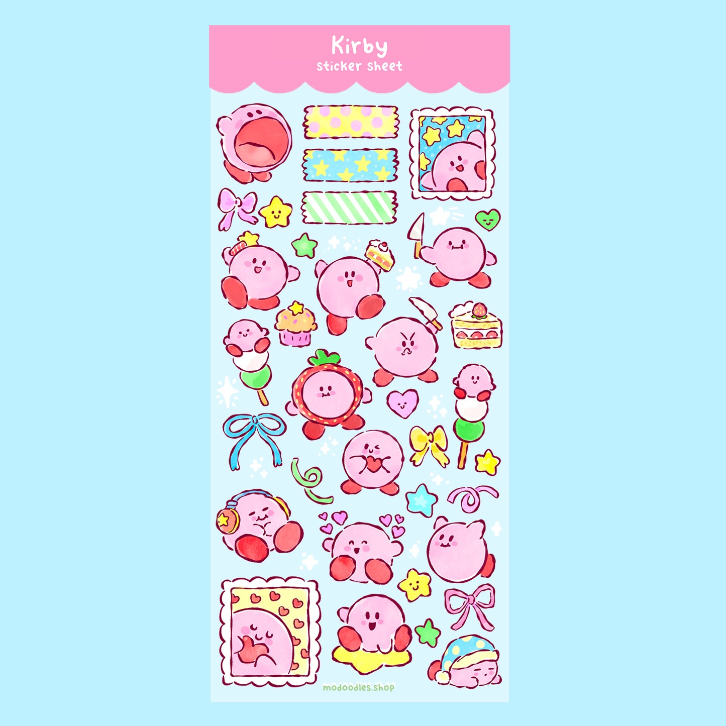 Pink friend Sticker Sheet