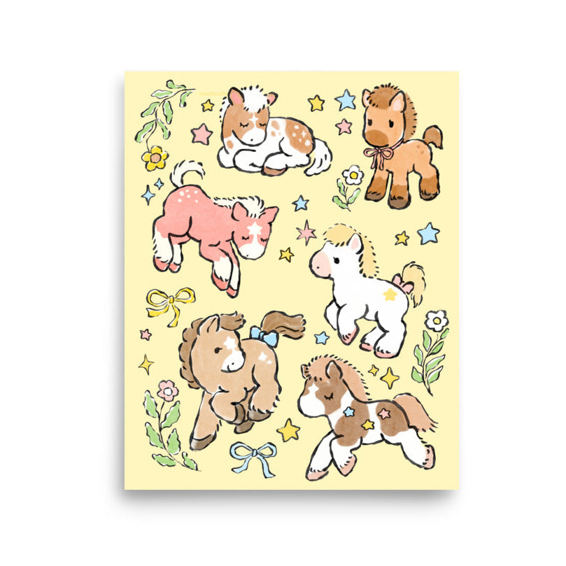Little Horses Art Print