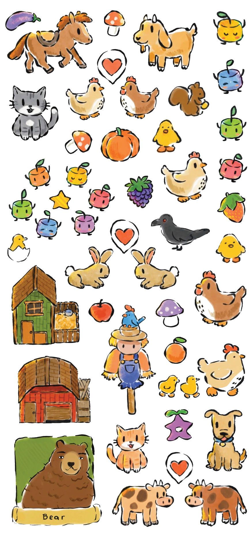 Stardew Valley Sticker Sheet