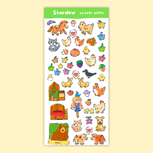 Stardew Valley Sticker Sheet