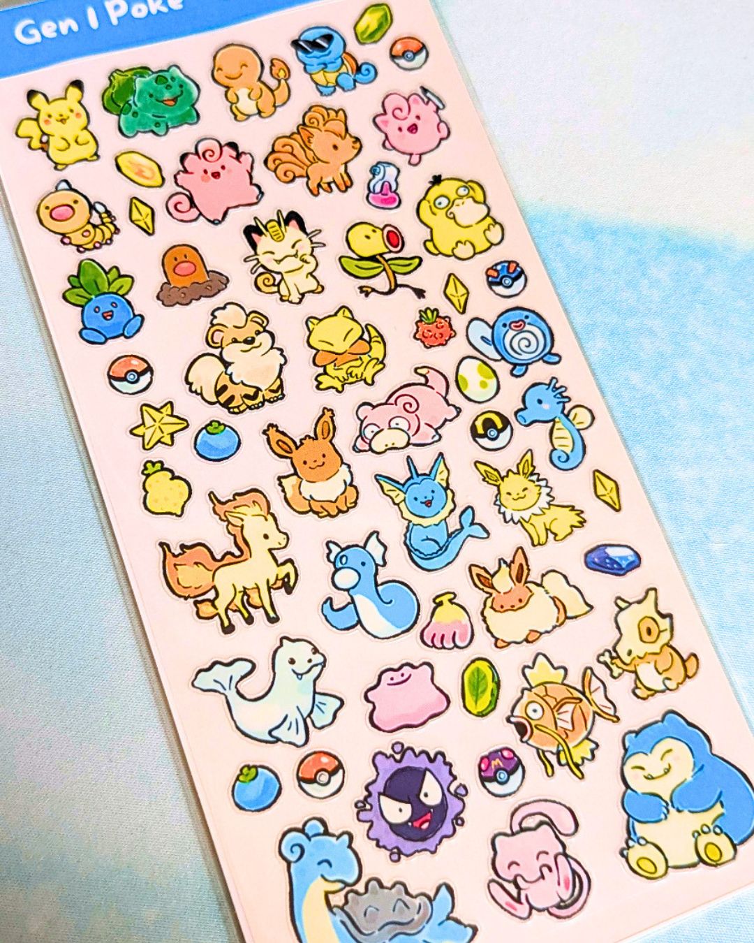 Gen 1 Sticker Sheet