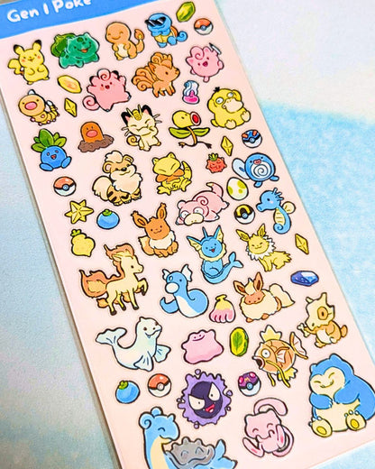 Gen 1 Sticker Sheet