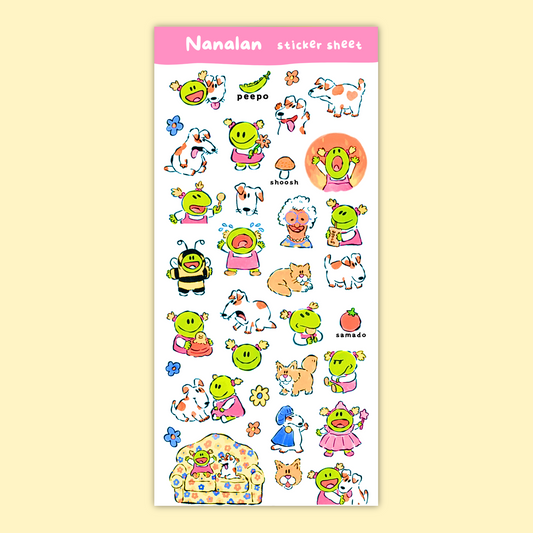 Nanalan Sticker Sheet