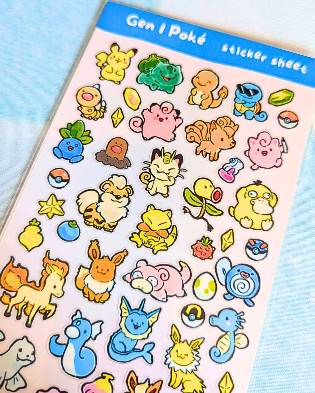 Gen 1 Sticker Sheet