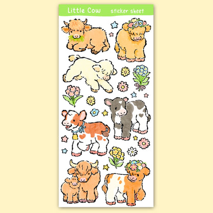 Little Cows Sticker Sheet