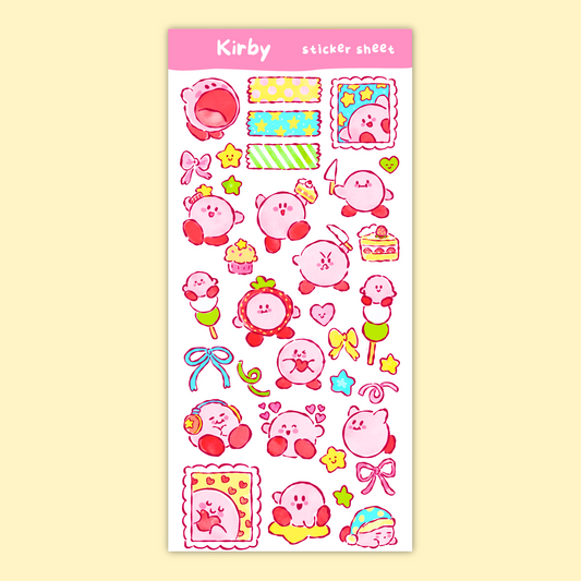 Pink friend Sticker Sheet