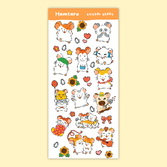 Hamtaro Sticker Sheet