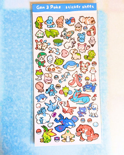 Gen 3 Sticker Sheet