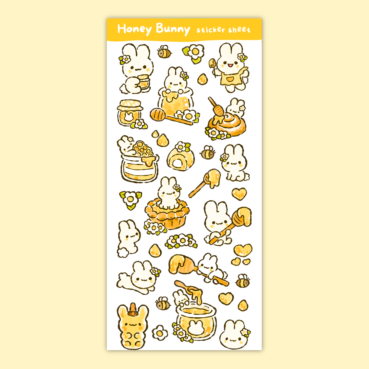 Honey Bunny Sticker Sheet
