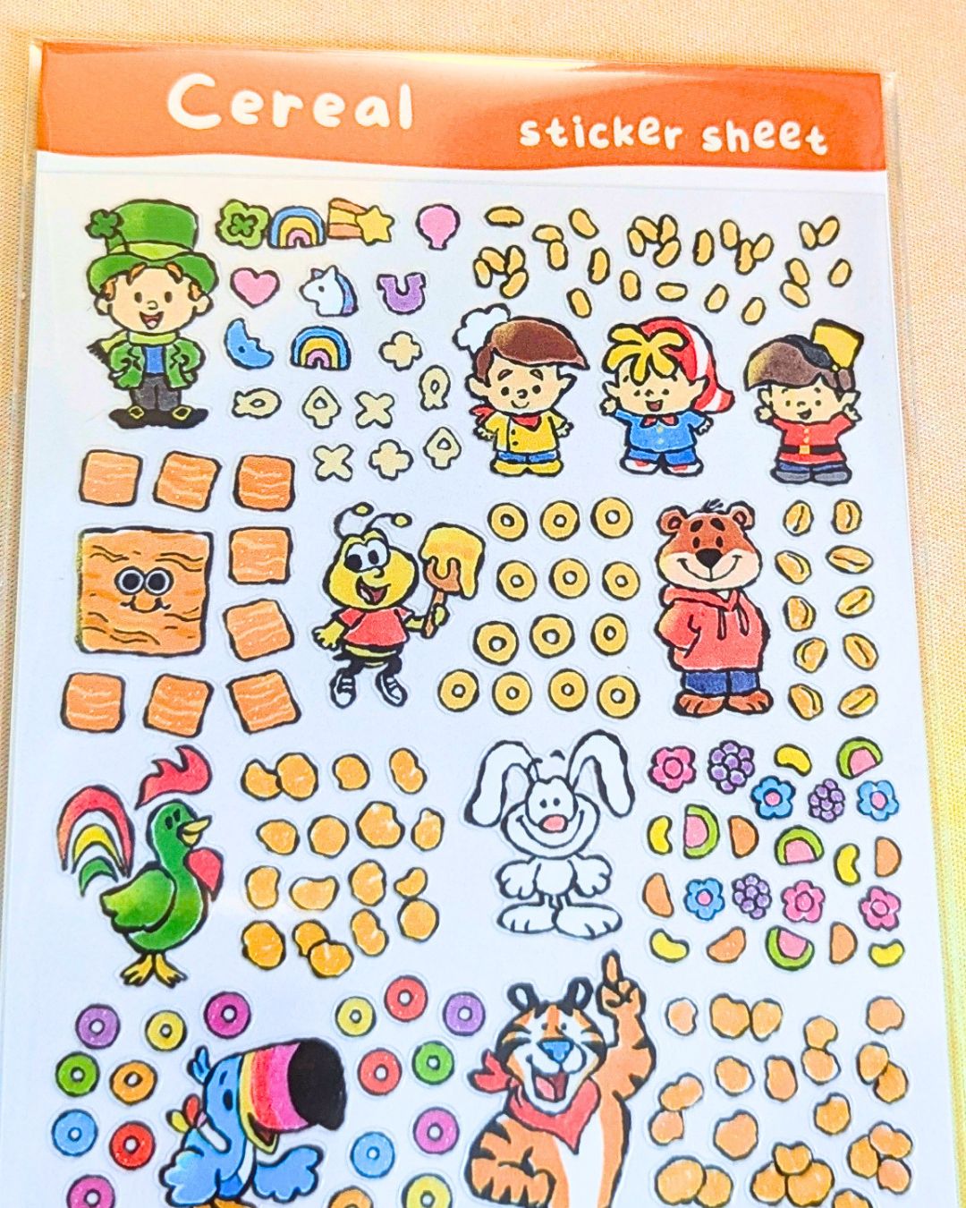 Cereal Sticker Sheet