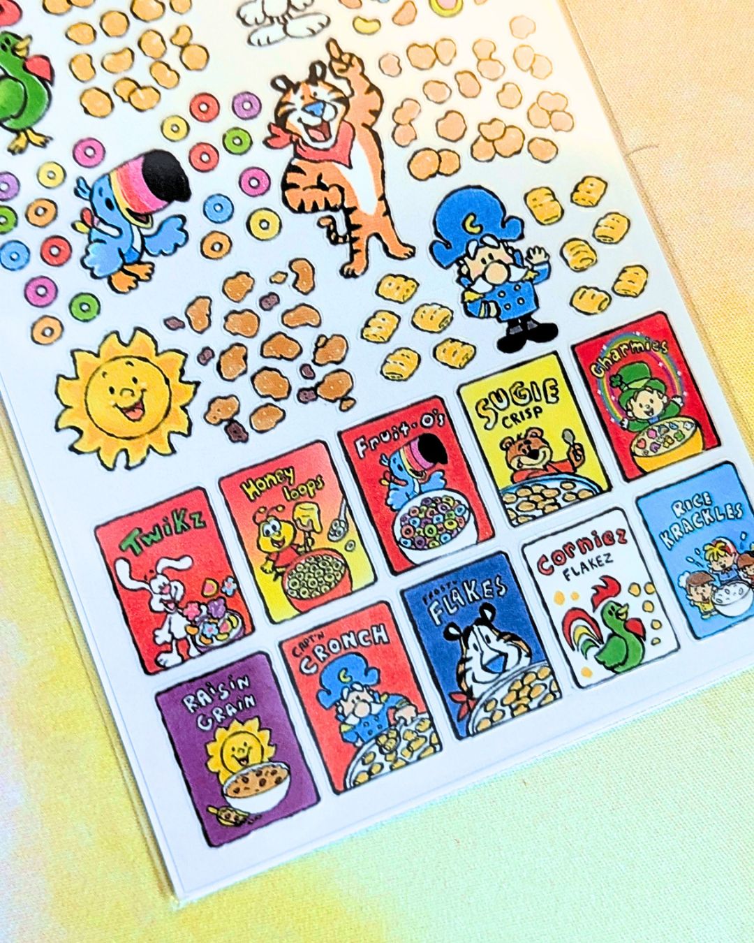 Cereal Sticker Sheet