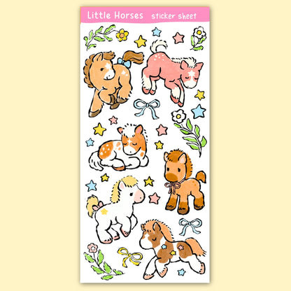Little Horses Sticker Sheet