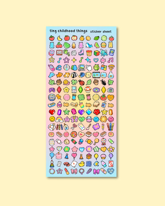 Tiny Childhood Things Sticker Sheet (Pre-Order)