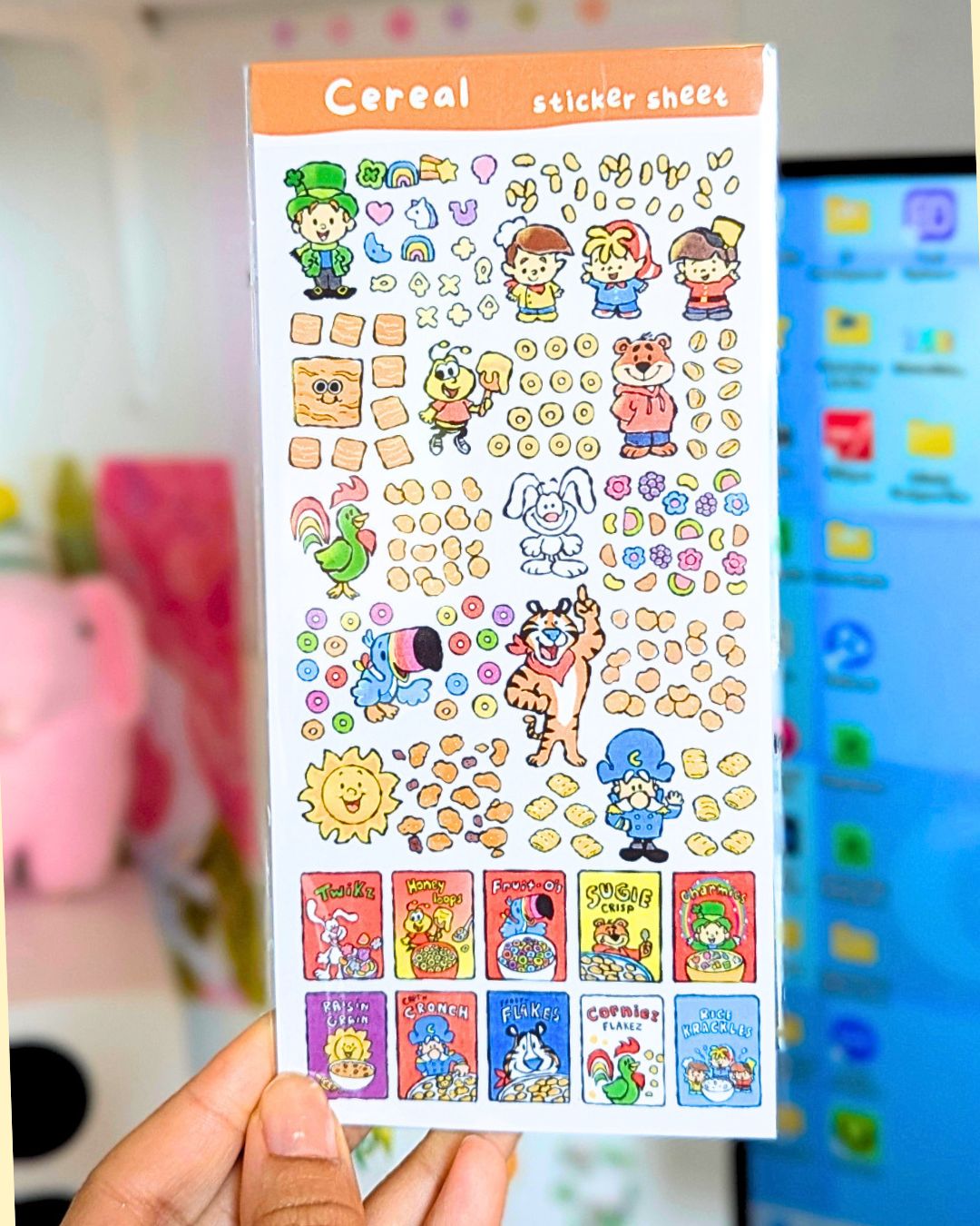 Cereal Sticker Sheet