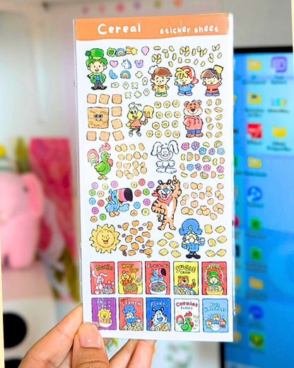 Cereal Sticker Sheet