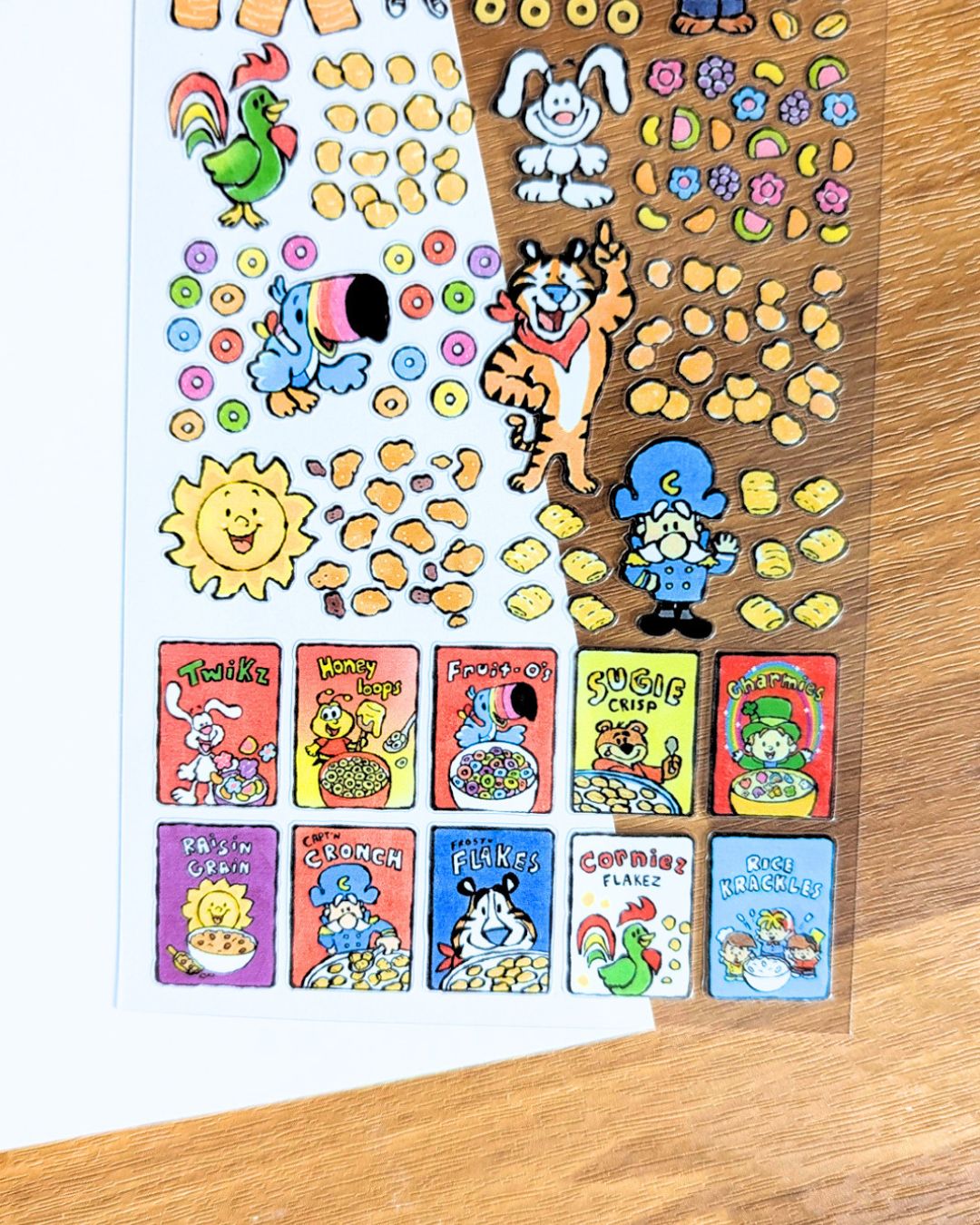 Cereal Sticker Sheet