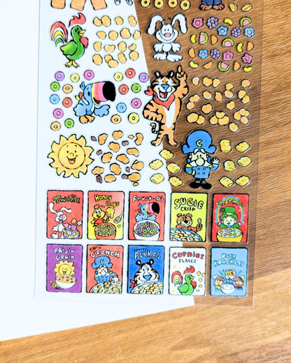 Cereal Sticker Sheet