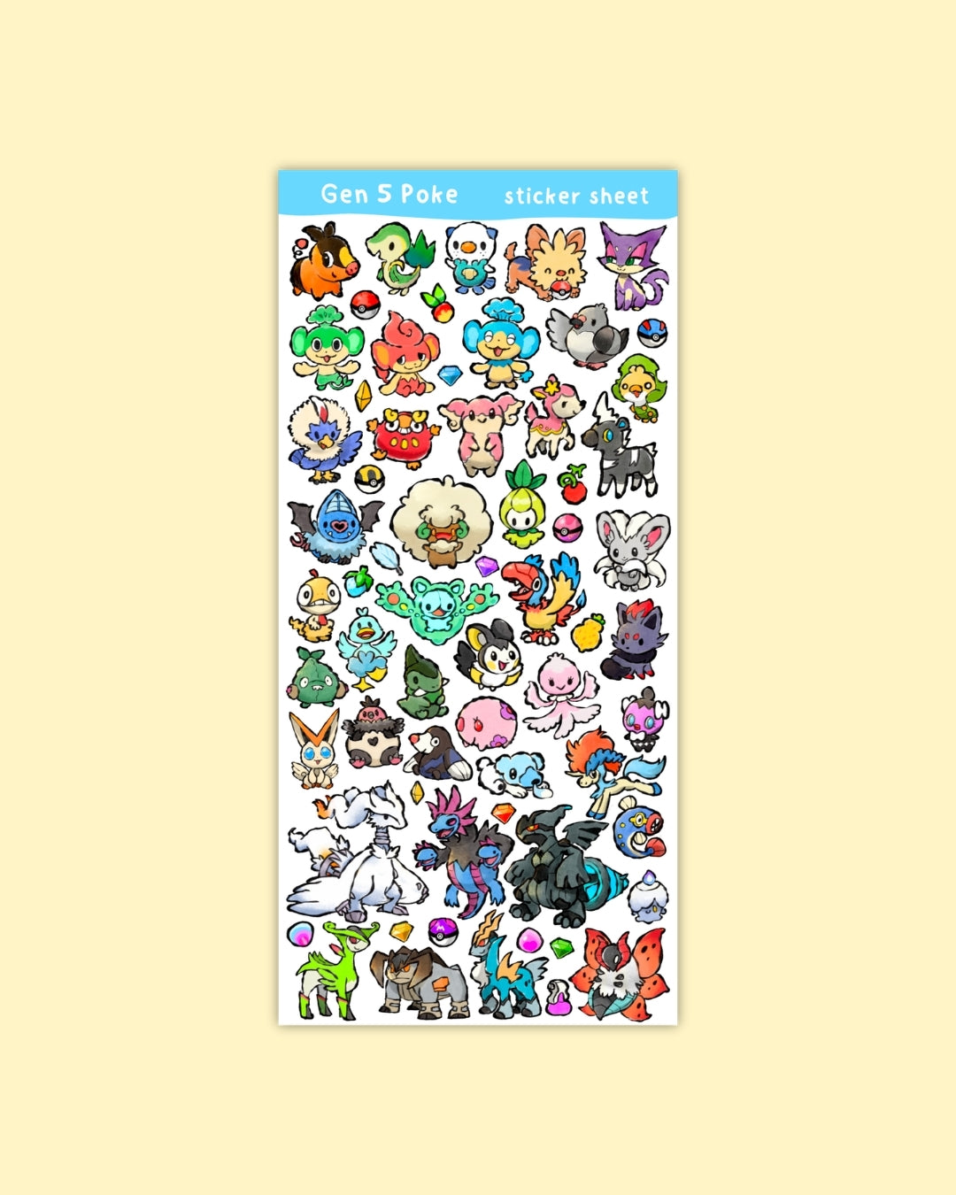 Gen 5 Sticker Sheet (Pre-Order)