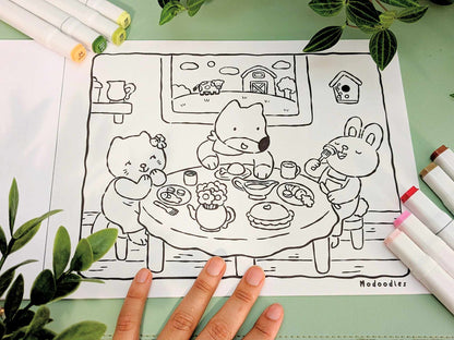 Peamo & Friends Coloring Book