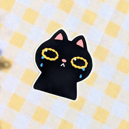 Crying Cat Sticker