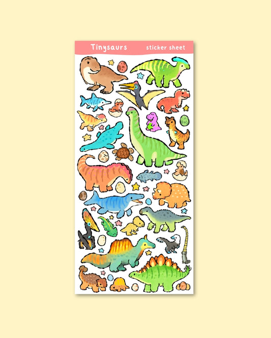 Tinysaurs Sticker Sheet (Pre-Order)
