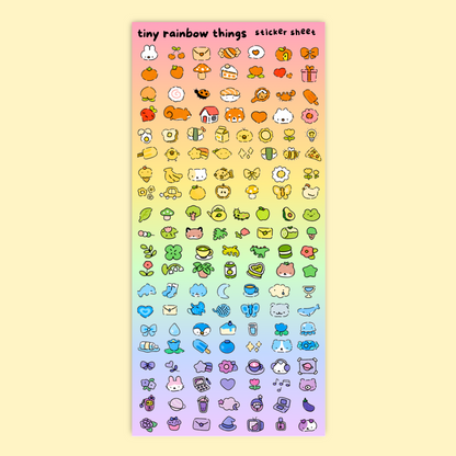 Tiny Rainbow Things Planner Stickers