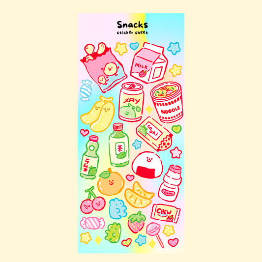 Snacks Sticker Sheet