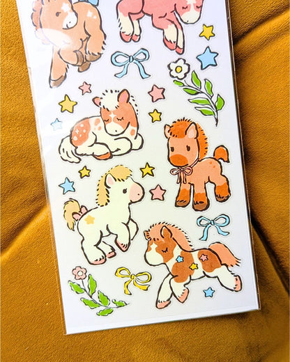 Little Horses Sticker Sheet
