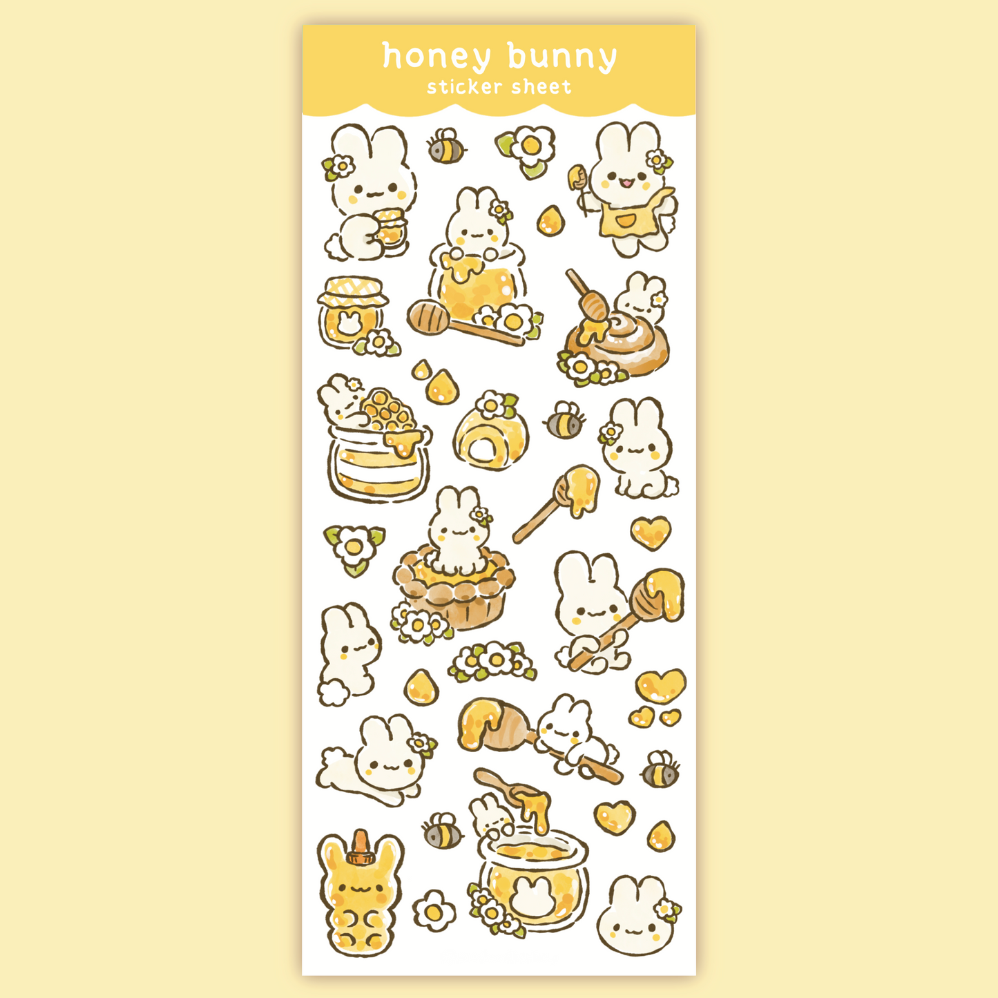 Honey Bunny Sticker Sheet