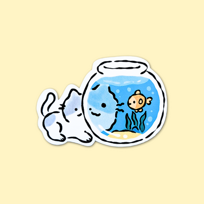 Fish Bowl Cat