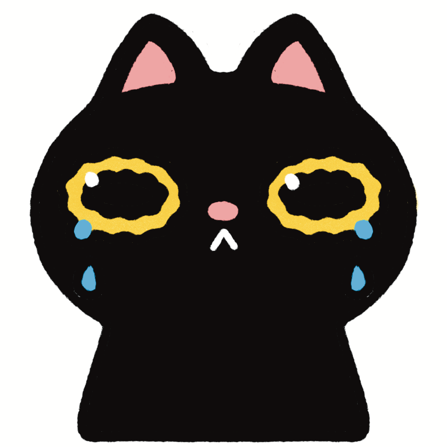 Crying Cat Sticker