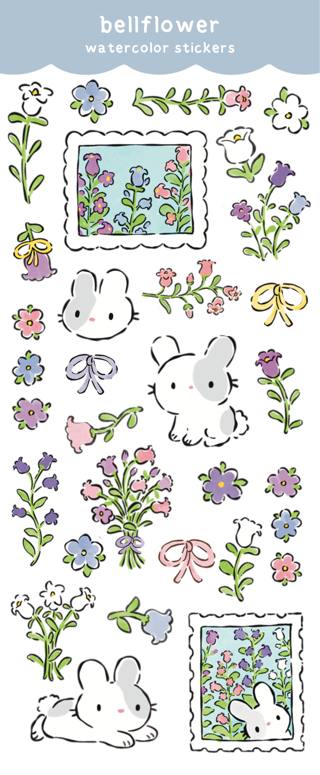 Bellflower Bunny Sticker Sheet