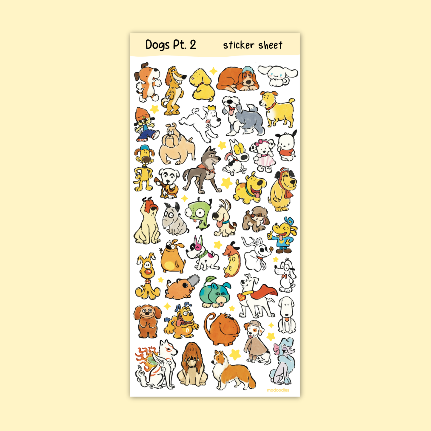 Dogs Sticker Sheet - Part 2
