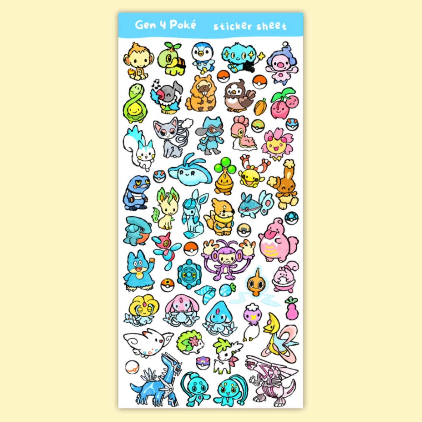 Gen 4 Sticker Sheet