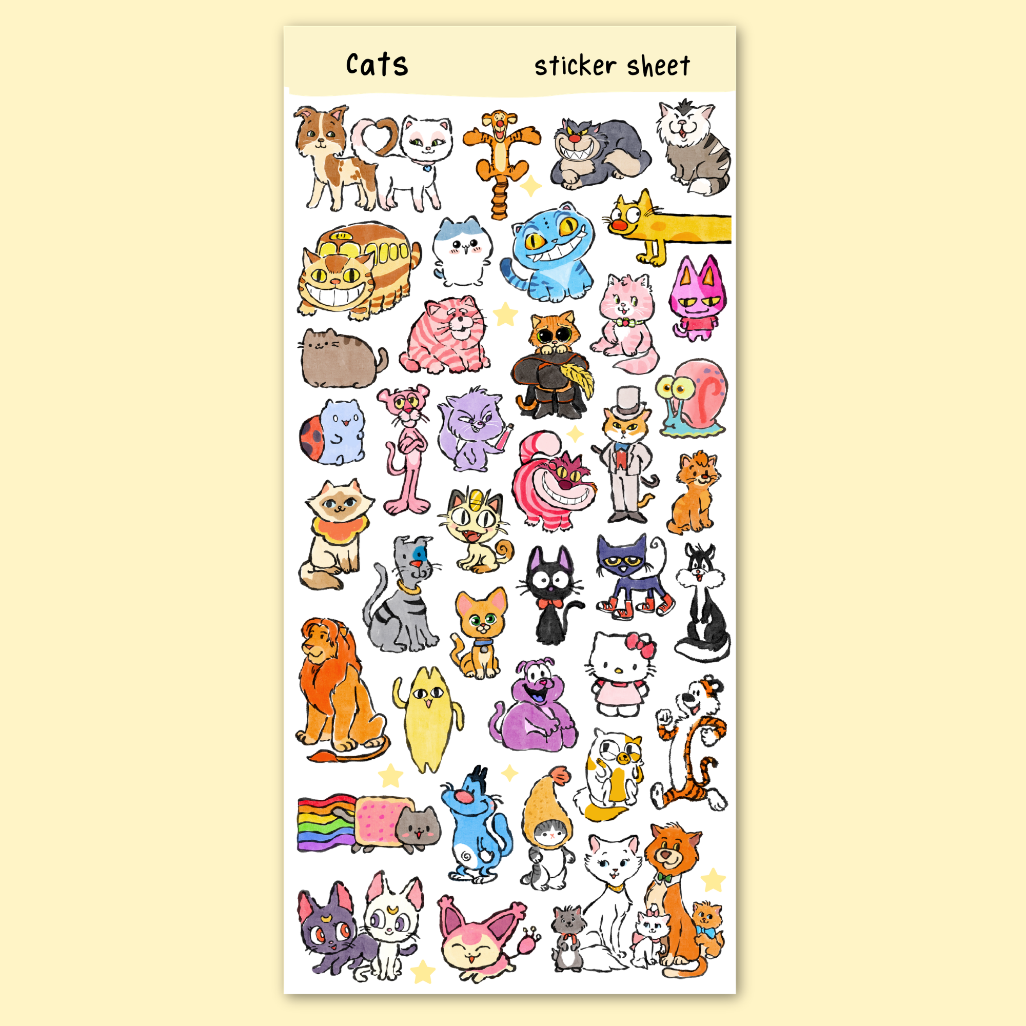 Cats Sticker Sheet – Modoodles
