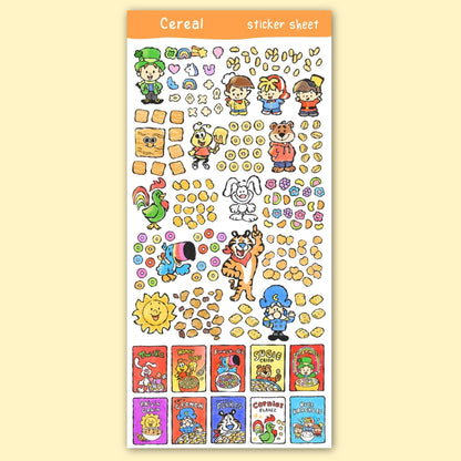 Cereal Sticker Sheet