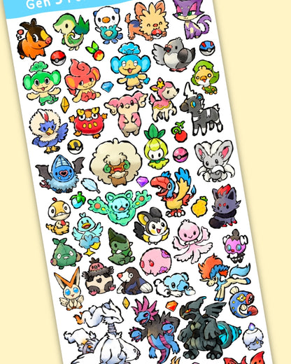 Gen 5 Sticker Sheet (Pre-Order)