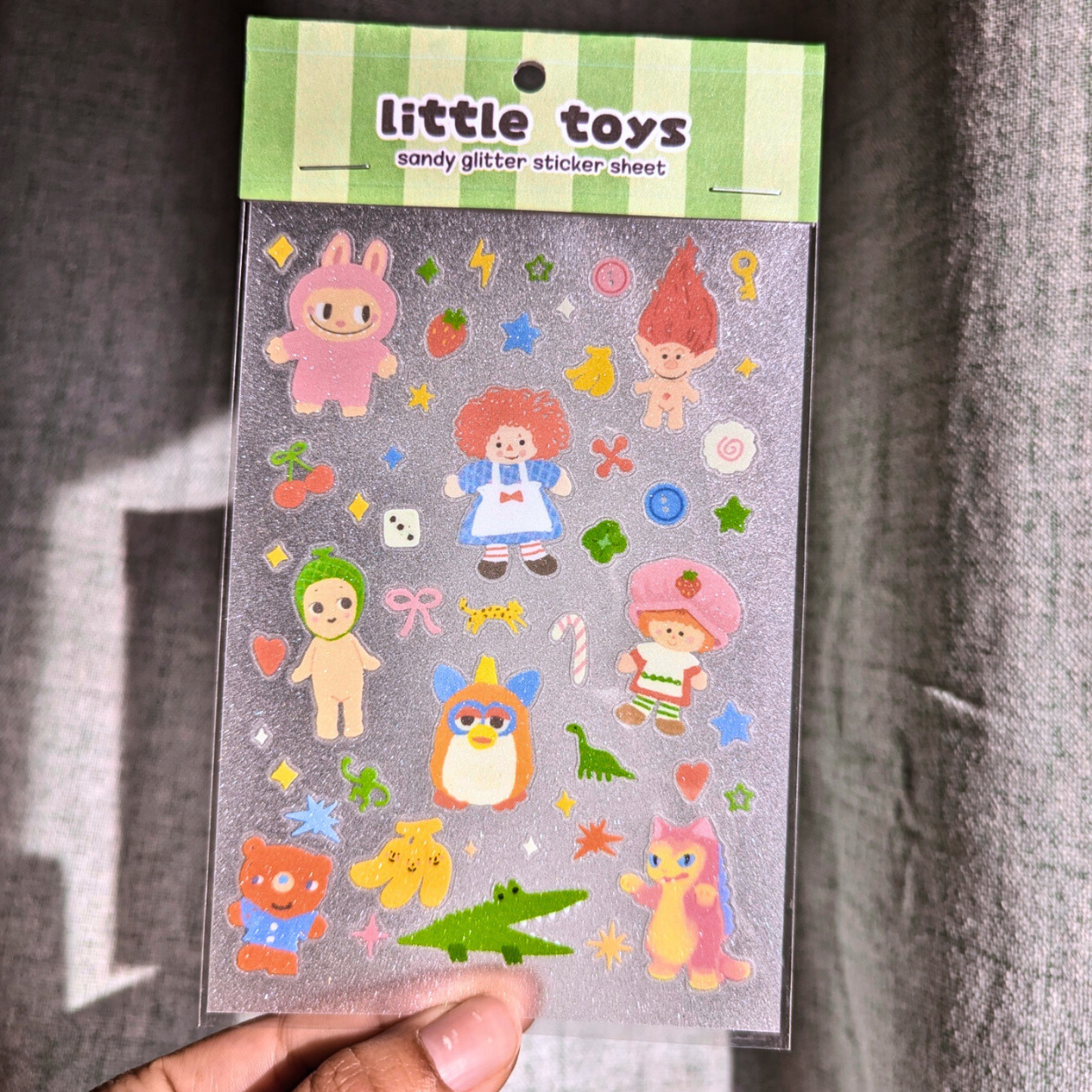 Little Toys Glittery Sticker Sheet