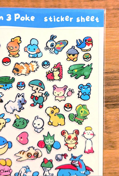 Gen 3 Sticker Sheet